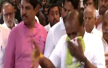 HD Kumaraswamy: మీడియాతో మాట్లాడుతుండ‌గానే కేంద్ర‌మంత్రి కుమార‌స్వామి ముక్కు నుంచి ర‌క్తం, హుటాహుటిన ఆస్ప‌త్రికి త‌ర‌లింపు, ఆందోళ‌న‌లో అభిమానులు (వీడియో ఇదుగోండి)