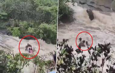 Lonavala Waterfall Mishap: లోనావాలాలోని భూషి డ్యామ్‌ లో కొట్టుకుపోయి ఐదుగురు మృతి.. అంతా ఒకే కుటుంబానికి చెందిన వారే.. భయానక వీడియో వైరల్