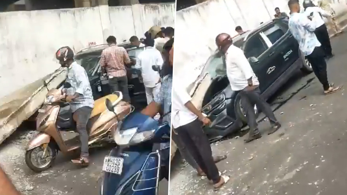 Flyover Slab Falls On Car: నడుస్తున్న కారుపై పడ్డ ఫ్లైఓవర్ స్లాబ్.. ముంబై – అంధేరిలో ఘటన (వీడియోతో)