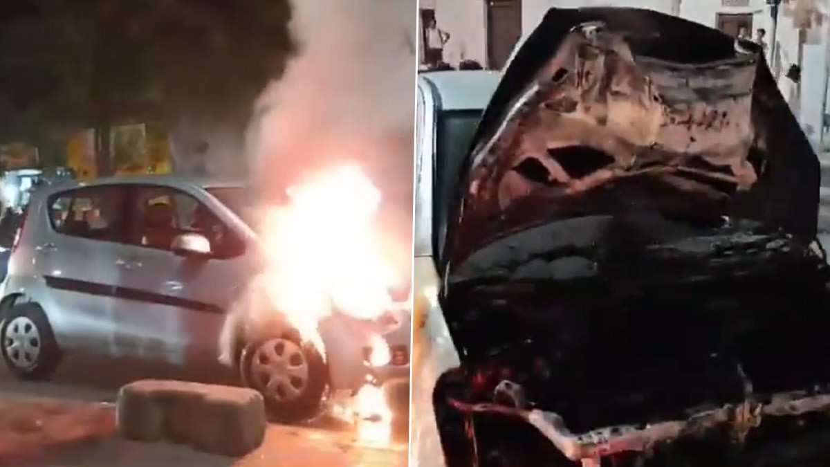 Hyderabad Car Fire: వీడియో ఇదిగో, దిల్‌సుఖ్‌నగర్ వద్ద కదులుతున్న కారులో మంటలు, తృటిలో తప్పించుకున్న డ్రైవర్, అందులో ప్రయాణికులు