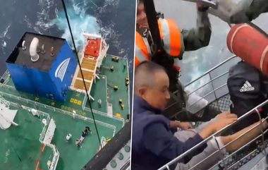 Indian Navy Rescues Chinese Sailor: వీడియో ఇదిగో, సముద్రపు నౌకలో తీవ్రంగా నెత్తురోడుతున్న చైనా నావికుడిని రక్షించిన భారత నౌకాదళం