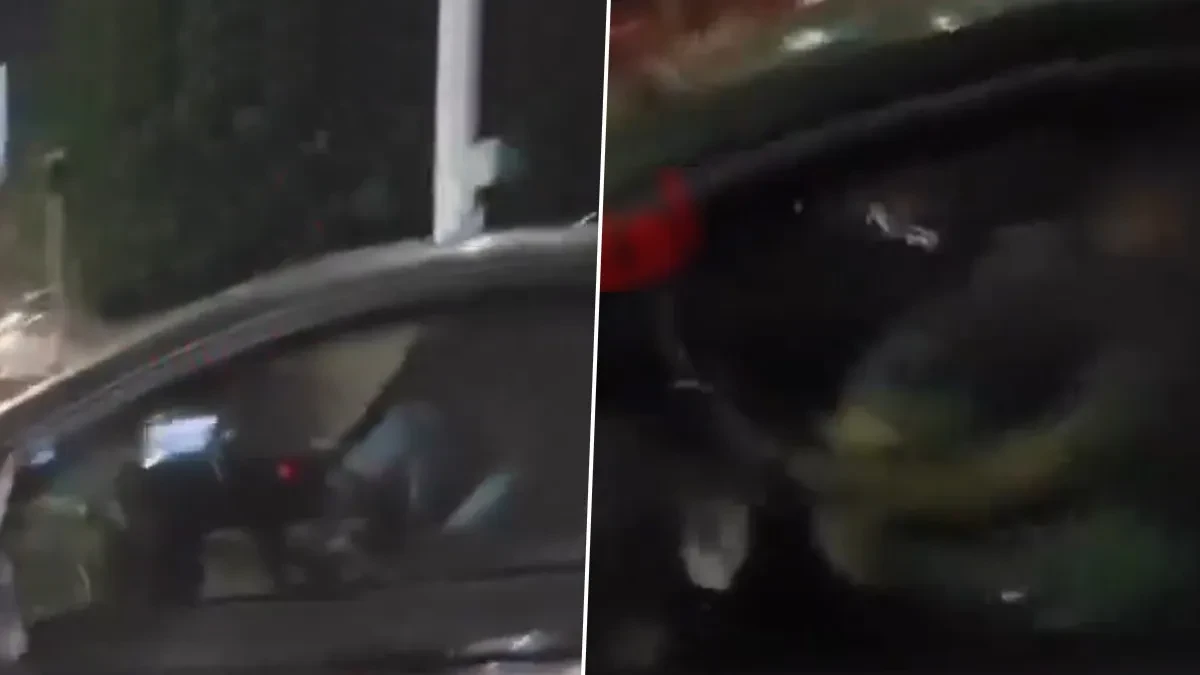 Couple Kissing in Nagpur Video: వీడియో ఇదిగో, కారు డ్రైవింగ్ చేస్తూ ప్రియురాలితో రొమాన్స్, అరెస్ట్ చేసి జైలుకు పంపిన పోలీసులు