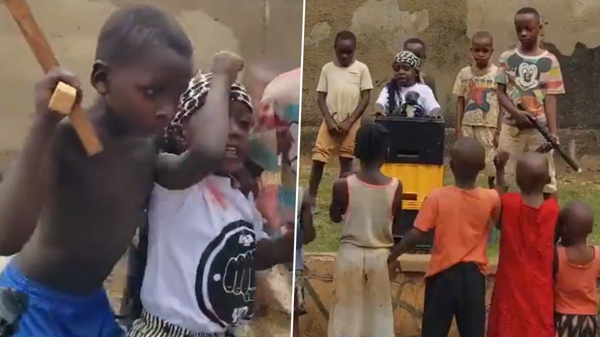 Video of Ugandan kids: ట్రంప్‌పై దాడిని రీక్రియేట్ చేసిన ఉగాండా చిన్నారులు, మక్కీకి మక్కి దింపేశారు..వీడియో వైరల్