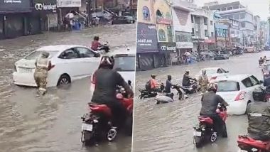 Hyderabad Rain: హైదరాబాద్‌కు ఎల్లో అలర్ట్, వచ్చే రెండు రోజుల పాటు అప్రమత్తంగా ఉండాలని ఐఎండీ హెచ్చరిక, కుండపోత వర్షానికి నదులను తలపిస్తున్న రోడ్లు