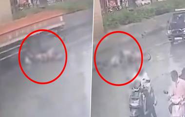 Accident Caught on Camera: షాకింగ్ సీసీటీవీ ఫుటేజీ, లారీ మీద నుండి వెళ్లడంతో 6వ తరగతి విద్యార్థిని మృతి, హబ్సిగూడలో ఘోర రోడ్డు ప్రమాదం వీడియో వెలుగులోకి..