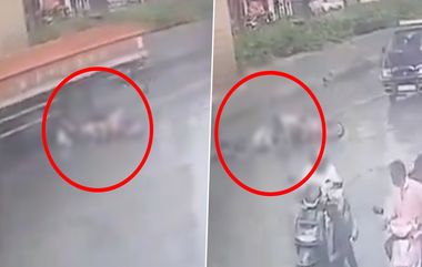 Accident Caught on Camera: షాకింగ్ సీసీటీవీ ఫుటేజీ, లారీ మీద నుండి వెళ్లడంతో 6వ తరగతి విద్యార్థిని మృతి, హబ్సిగూడలో ఘోర రోడ్డు ప్రమాదం వీడియో వెలుగులోకి..