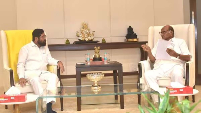 Sharad Pawar Meets CM Eknath Shinde: మహారాష్ట్రలో కీలక పరిణామం, సీఎం షిండేతో శరద్ పవార్ భేటీ, ఎన్నికల వేళ భేటీకి ప్రాధాన్యత