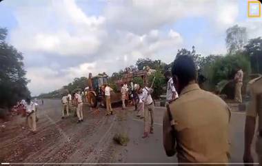 Telangana Road Accident: చౌటుప్పల్ వద్ద రోడ్డు ప్రమాదం, పోలీసుల స్పందన భేష్, స్థానికుల హర్షం