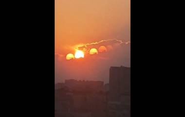 Seven Suns in China: ఆకాశంలో ఏడు మంది సూర్యులు వైరల్ వీడియో ఇదిగో, చైనాలోని సిచువాన్‌లో అద్భుతమైన ఘట్టం