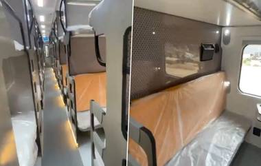 Vande Bharat Sleeper Coach: వందే భారత్‌ స్లీపర్‌ కోచ్ వీడియో ఇదిగో, మరో 3 నెలల్లో పట్టాలు ఎక్కనున్న వందేభారత్‌ ఎక్స్‌ప్రెస్‌ స్లీపర్‌