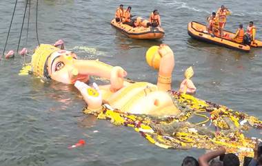 Ganesh Visarjan 2024: రెండవ రోజు కొనసాగుతున్న గణేష్‌ వి​గ్రహాల నిమజ్జనం, పలు ప్రాంతాల్లో ట్రాఫిక్ జామ్ కాకుండా రోడ్‌ను క్లియర్ చేస్తున్న పోలీసులు, వీడియోలు ఇవిగో..