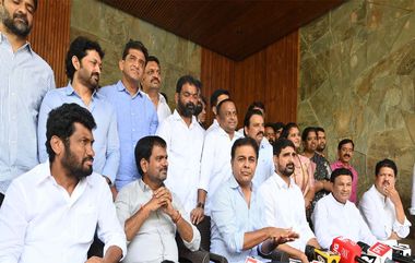 KTR Visits Kaushik Reddy House: సీఎం రేవంత్ రెడ్డిది పైశాచిక ఆనందం, ఫ్యాక్షన్ సినిమాను తలపించేలా ఎమ్మెల్యే ఇంటిపై దాడిచేశారని కేటీఆర్ ఫైర్