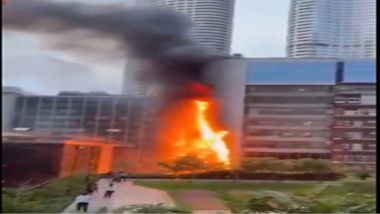 Fire Accident At Times Tower: ముంబై టైమ్స్ టవర్‌లో భారీ అగ్ని ప్రమాదం, మంటలార్పేందుకు ప్రయత్నిస్తున్న ఫైర్ సిబ్బంది..వీడియో