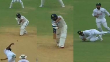 Rohit Sharma Wicket Video: రోహిత్ శర్మ వికెట్ వీడియో ఇదిగో, హసన్ మహ్మద్ బౌలింగ్‌లో స్లిప్‌లో చిక్కుకున్న భారత్ కెప్టెన్, 6 పరుగుల చేసి పెవిలియన్‌కి