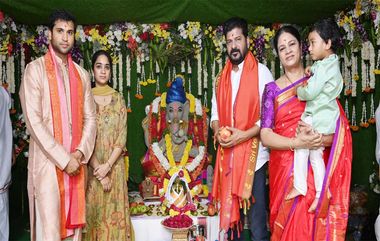 CM Revanth Reddy At Khairatabad Ganesh: ఖైరతాబాద్ గణేశుడి సన్నిధిలో సీఎం రేవంత్ రెడ్డి, ప్రత్యేక పూజలు చేసిన తెలంగాణ సీఎం..