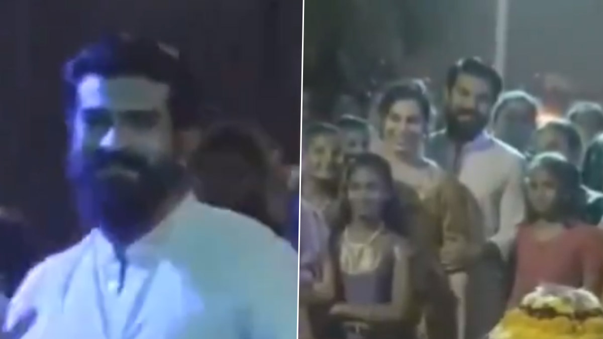 Ram Charan Bathukamma Dance: బతుకమ్మ సంబురాల్లో రామ్ చరణ్ సందడి.. మహిళలతో కలిసి ఆడిపాడిన మెగా పవర్ స్టార్ (వీడియో)