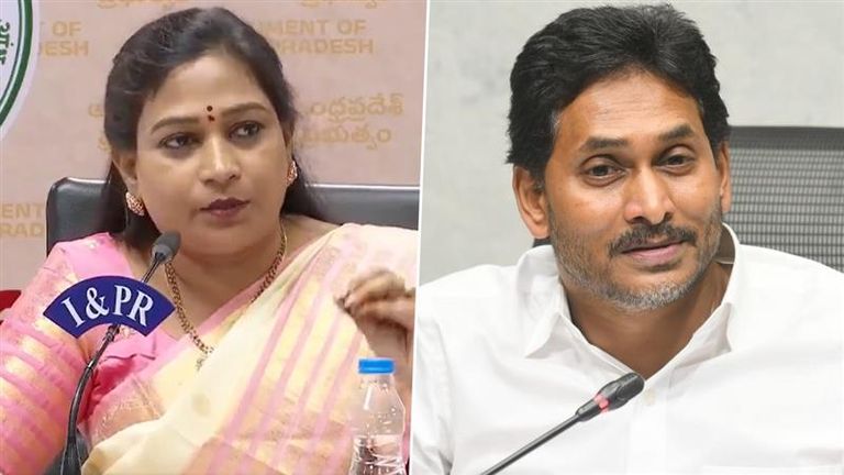 Vangalapudi Anitha on Jagan: వారానికి 3 రోజులు ఏపీకి వచ్చి జగన్ టైంపాస్ రాజకీయాలు, జగన్ పై హోం మంత్రి అనిత సంచలన వ్యాఖ్యలు, వీడియో ఇదిగో..