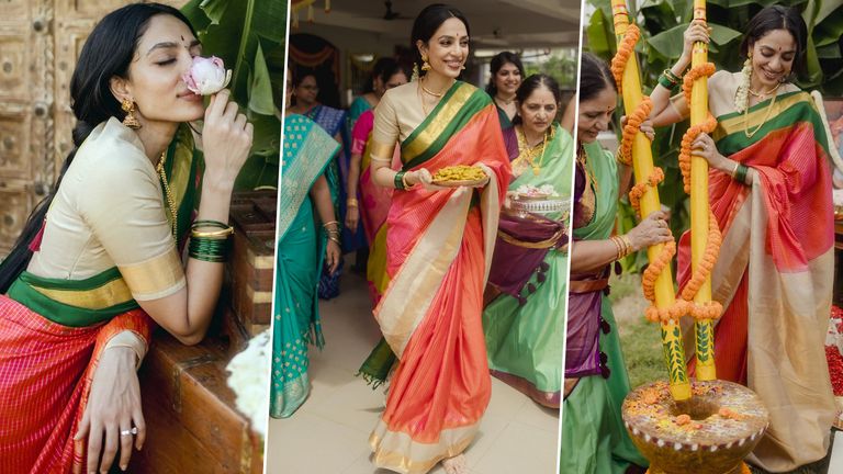 Sobhita Dhulipala & Naga Chaitanya Wedding: శోభితా ధూళిపాళ, నాగ చైతన్యల ప్రీ వెడ్డింగ్ వేడుకలు ప్రారంభం, చీరలో శోభిత ఎలా ఉందో చూశారా..