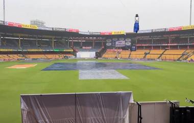 Rain Delays Toss For First Test: భార‌త్-న్యూజిలాండ్ టెస్ట్ మ్యాచ్ కు వాన అడ్డంకి, ఉద‌యం నుంచి కురుస్తున్న వ‌ర్షం, టాస్ ఆల‌స్యం, రోజంతా వర్షాలు కురిసే అవ‌కాశ‌ముంద‌న్న‌ ఐఎండీ