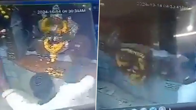 Muthyalamma Temple Idol Vandalised Video: వీడియో ఇదిగో, ముత్యాలమ్మ అమ్మవారిని కాలితో తన్నుతూ ధ్వంసం చేసిన అగంతకుడు, సీసీటీవీ పుటేజీ వెలుగులోకి..