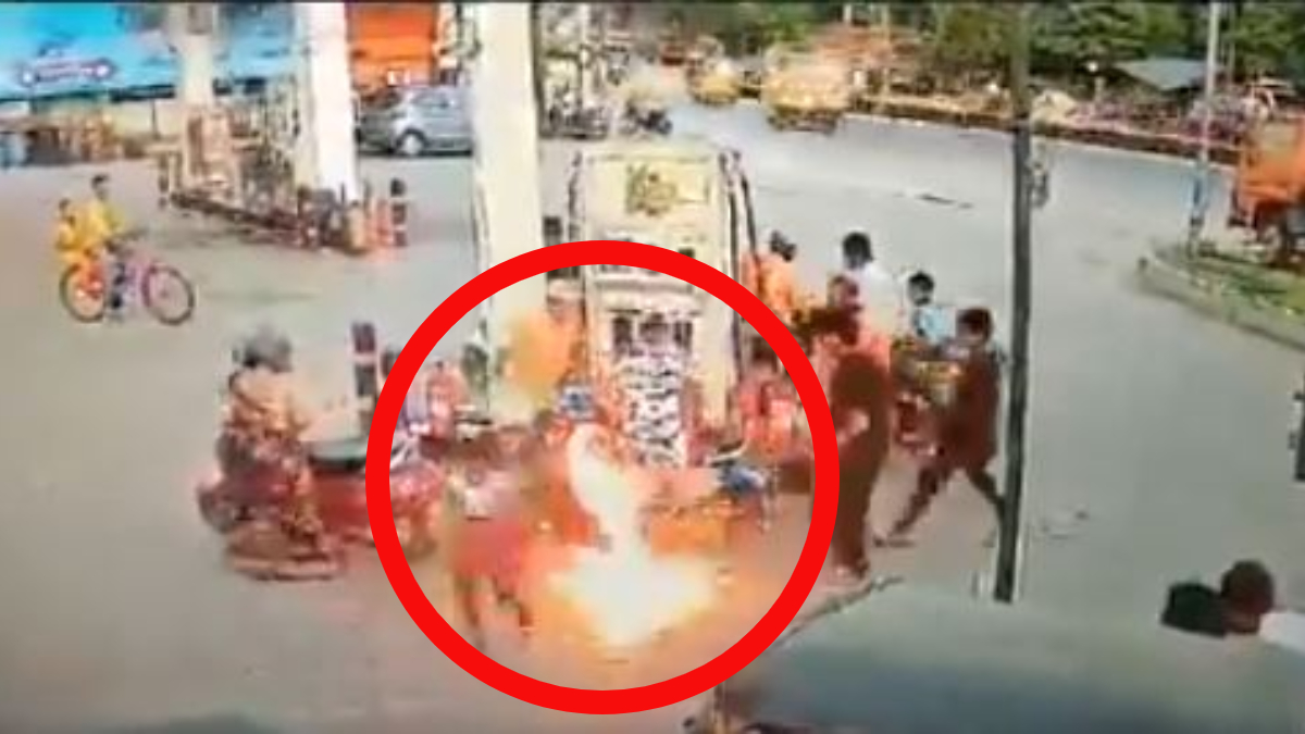 hyderabad petrol fire (Source: X)