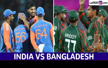 India vs Bangladesh, 1st T20, 2024: బంగ్లాదేశ్‌ను చితక్కొట్టి ఓడించిన టీమిండియా.. 11.5 ఓవర్లలో 3 వికెట్లు కోల్పోయి 132 పరుగులు చేసిన భారత్..హార్దిక్ పాండ్యా కొట్టిన విన్నింగ్ సిక్సి వీడియో వైరల్...( Viral Video)