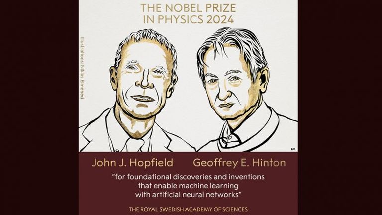 Nobel Prize in Physics 2024 Winners: ఏఐ రంగంలో చేసిన కృషికి నడిచి వచ్చిన నోబెల్ ప్రైజ్, భౌతికశాస్త్రంలో జాన్ జె హాప్ ఫీల్డ్, జెఫ్రీ ఈ హింటన్ లకు నోబెల్ ప్రైజ్