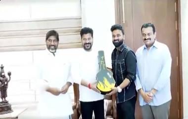 Devisri Prasad Meets Revanth Reddy: సీఎం రేవంత్ రెడ్డిని కలిసిన దేవిశ్రీ ప్రసాద్, 19న జరిగే సంగీత కార్యక్రమానికి ఆహ్వానం.వీడియో