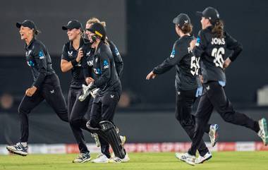 New Zealand Women Defeats India Women: రెండో వ‌న్డేలో 76 ప‌రుగుల తేడాతో న్యూజిలాండ్ విజ‌యం, ఆల్ రౌండ్ ప్ర‌తిభ‌తో అద‌ర‌గొట్టిన‌ సోఫీ డివైన్‌, సిరీస్ 1-1 తో స‌మం