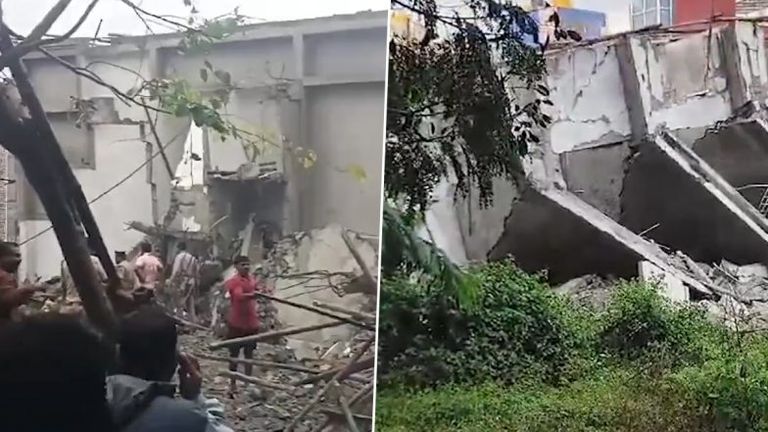 Bengaluru Building Collapse Video: వీడియో ఇదిగో, కూలీలు పనిచేస్తుండగానే కుప్పకూలిన బహుళ అంతస్తుల భవనం, శిథిలాల కింద చిక్కుకున్న పలువురు భవన కార్మికులు