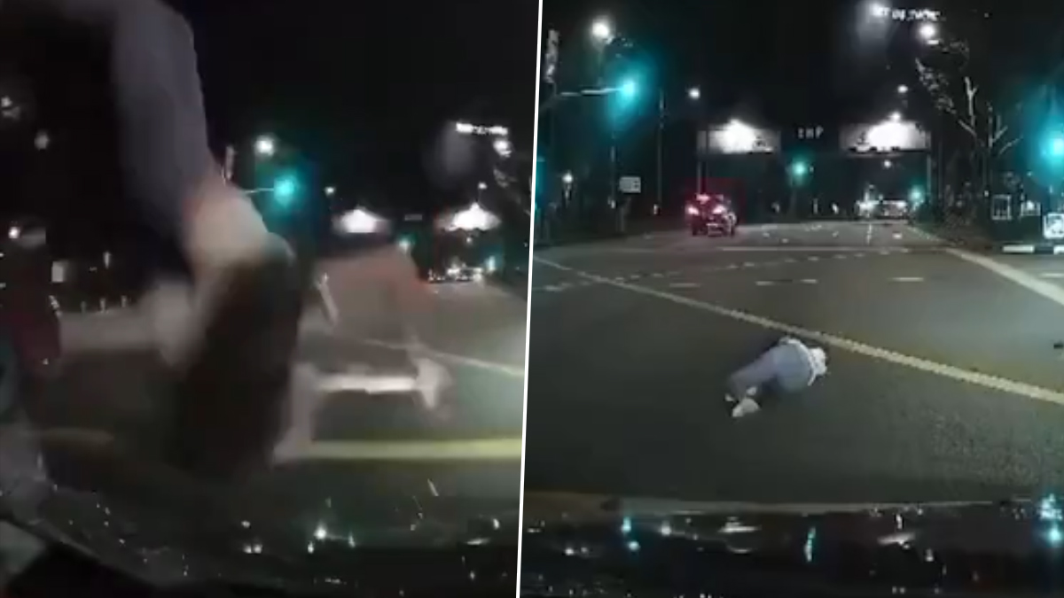 Accident Caught on Camera: వీడియో ఇదిగో, ఫోన్ చూసుకుంటూ రోడ్డు క్రాస్ చేస్తున్న మహిళను ఢీకొట్టిన కారు, తర్వాత ఏమైందంటే..