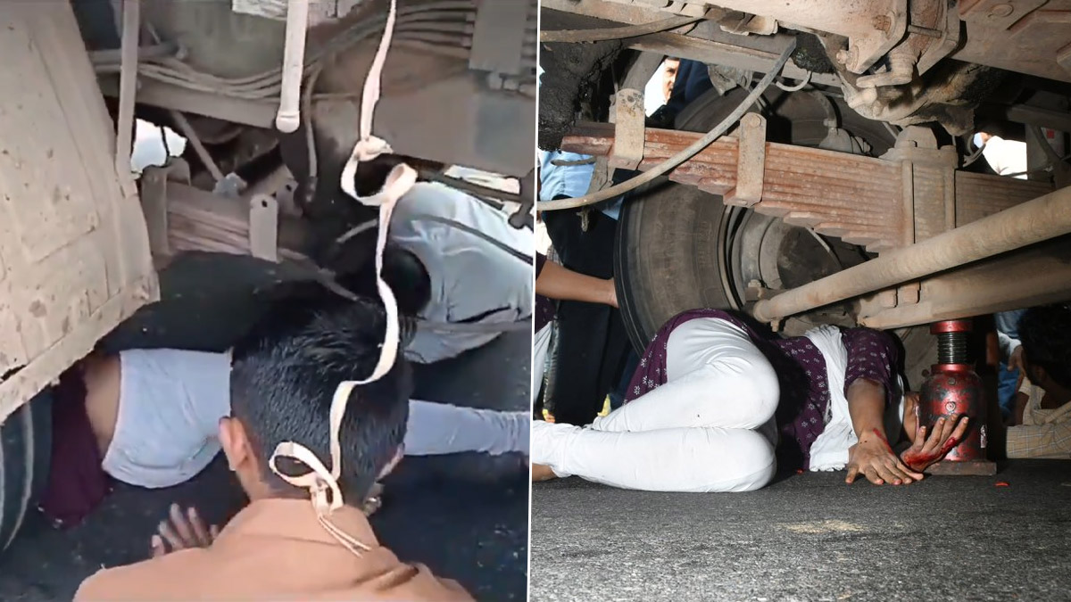 Telangana Road Accident: వీడియో ఇదిగో, రోడ్డు ప్రమాదంలో చిక్కుకున్న యువతి ప్రాణాలను కాపాడిన బండి సంజయ్, చికిత్సకు అయ్యే ఖర్చును తానే చెల్లిస్తానని భరోసా