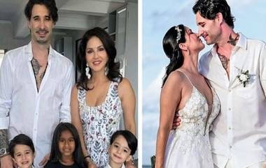 Sunny Leone and Daniel Weber Renew Wedding: మళ్ళీ పెళ్లి చేసుకున్న శృంగార తార సన్నీ లియోన్, తెల్లని పెళ్లి దుస్తుల్లో రెడీ అయిన ఫోటోలు వైరల్