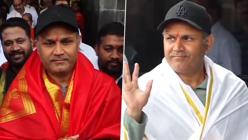 Virender Sehwag Visits Tirumala: తిరుమల శ్రీవారిని దర్శించుకున్నభారత మాజీ క్రికెటర్ వీరేంద్ర సెహ్వాగ్, వీడియో ఇదిగో..