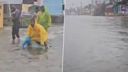 Tamilnadu Rains: ఫెంగల్ తుపాను ఎఫెక్ట్..రోడ్డపై చేపలు పడుతున్న యువకులు, తమిళనాడు వ్యాప్తంగా భారీ వర్షాలు..చెరువులను తలపిస్తున్న రోడ్డు..వీడియో ఇదిగో