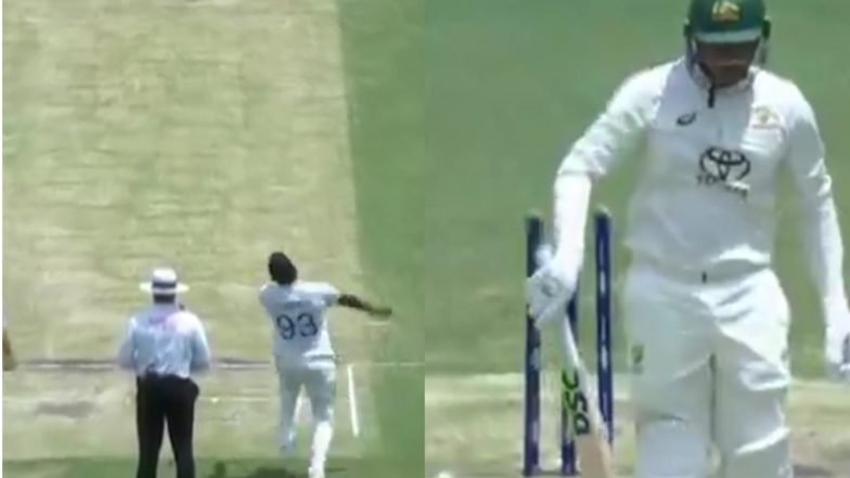 Jasprit Bumrah Wicket Video: బుమ్రా స్టన్నింగ్ డెలివరీ వీడియో ఇదిగో, ఇదేం ఇన్‌స్వింగర్ బాబోయ్ అంటూ బిత్తరపోయిన ఆసీస్ బ్యాటర్ ఖువాజా