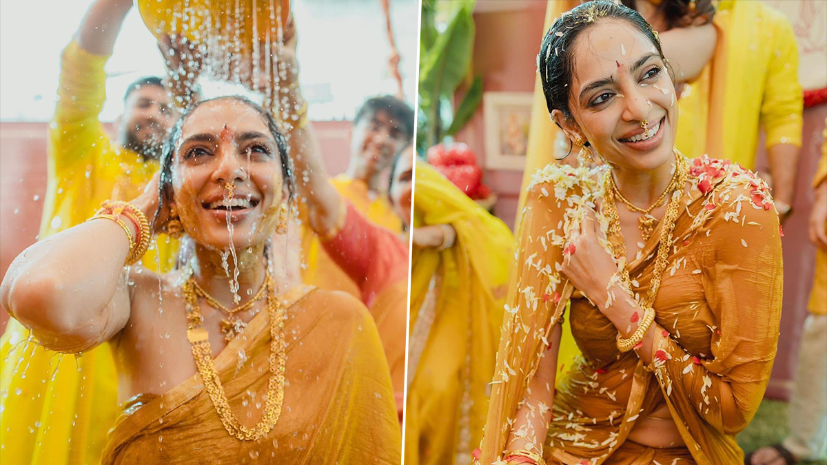 Sobhita Dhulipala Haldi Photos: వైరల్‌గా మారిన శోభిత ధూళిపాళ హల్దీ ఫోటోలు, విషెస్ చెబుతున్న ఫ్యాన్స్‌...ఫోటోలు మీరు చూసేయండి
