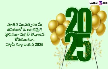 Happy New Year 2025 Wishes In Telugu: మీ బంధుమిత్రులకు నూతన సంవత్సర శుభాకాంక్షలు ఫోటో గ్రీటింగ్స్ రూపంలో తెలియజేయండి..