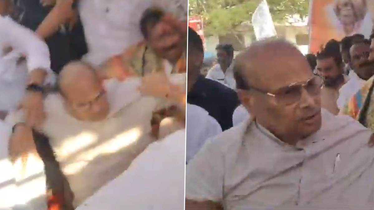 Andhra Pradesh: కూడా ఛైర్మన్ బాధ్యతల స్వీకరణ కార్యక్రమంలో అపశృతి..ఒక్కసారిగా కుప్పకూలిన స్టేజ్...కిందపడ్డ ప్రజాప్రతినిధులు, వీడియో ఇదిగో