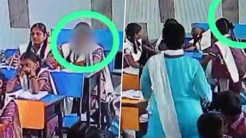 Tamilnadu: స్కూల్‌లో దారుణం..పాఠాలు వింటూనే గుండెపోటుతో విద్యార్థిని మృతి, సీసీటీవీలో రికార్డు అయిన షాకింగ్ దృశ్యాలు