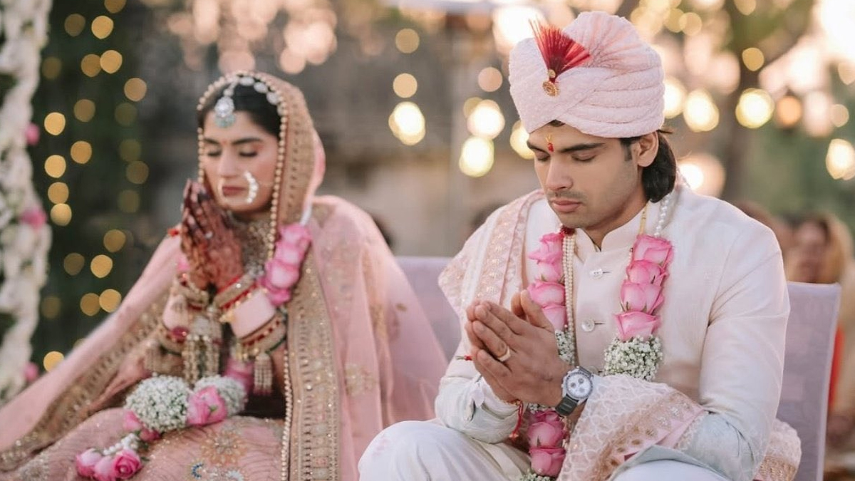 Neeraj Chopra Wedding Photos: డబుల్ ఒలింపిక్ విజేత నీరజ్ చోప్రా పెళ్లి.. వైరల్ గా మారిన ఫోటోలు ఇవిగో..!