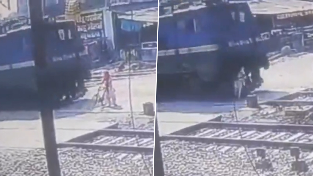 Train Accident Caught on Camera: షాకింగ్ వీడియో, బాలిక పట్టాలు దాటుతుండగా ఢీకొట్టిన గూడ్స్ రైలు, కిలోమీటర్ దూరం బాడీని ఈడ్చుకుపోయిన ట్రైన్