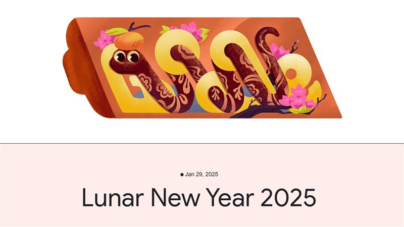 Google Doodle celebrates Lunar New Year 2025