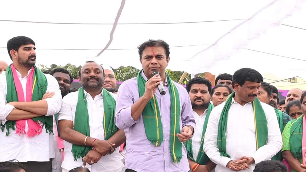 KTR On CM Revanth Reddy: రేవంత్ రెడ్డి, రాహుల్ గాంధీపై ఛీటింగ్ కేసులు పెట్టాలి...జనవరి 21న నల్గొండలో రైతు ధర్నా చేస్తామన్న మాజీ మంత్రి కేటీఆర్, షాబాద్ రైతు దీక్షకు భారీగా తరలివచ్చిన అన్నదాతలు