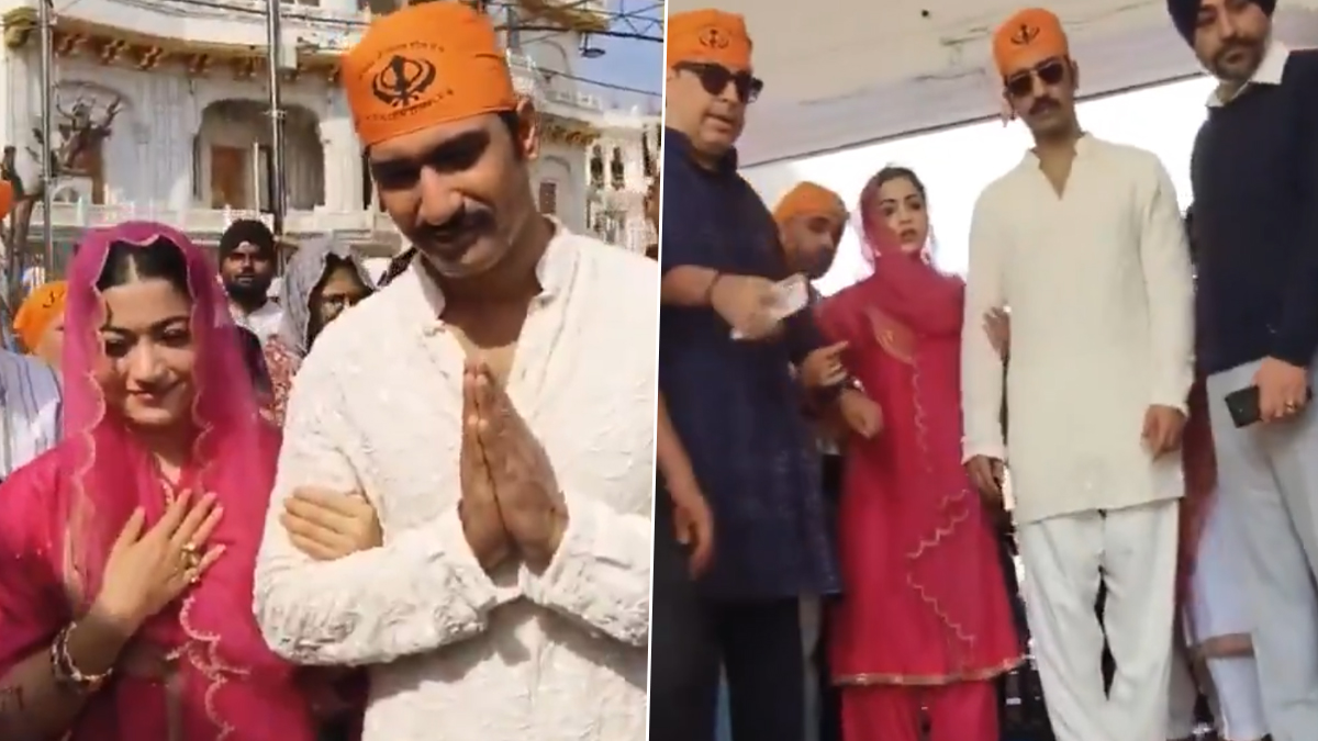 Vicky, Rashmika At Golden Temple: స్వర్ణ దేవాలయంలో విక్కీ కౌశల్‌, రష్మిక మందన్న సందడి.. ఫిబ్రవరి 14న 'ఛావా' చిత్రం విడుదల నేపథ్యంలో ప్రత్యేక పూజలు