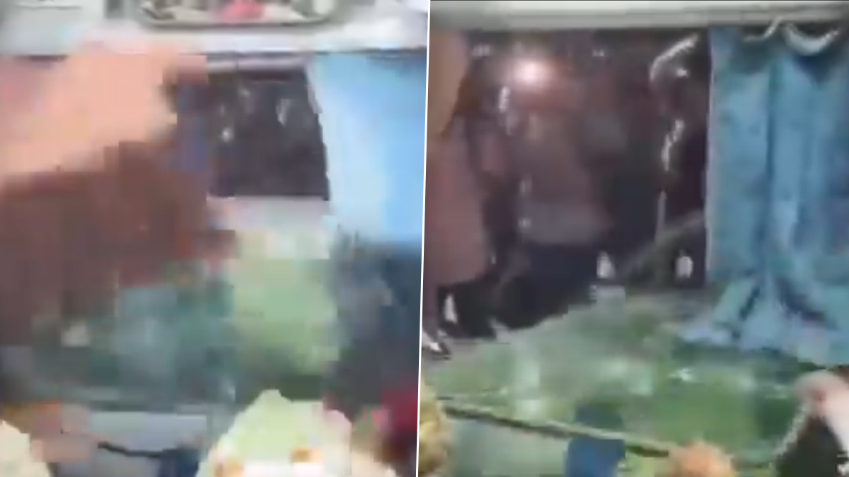 Frustrated Devotees Break Train Glass Window: మ‌హా కుంభమేళాకు కిక్కిరిసిన రైళ్లు.. ఆగ్రహంతో రైలు గ్లాస్ విండోను ధ్వంసం చేసిన ప్రయాణికులు.. బీహార్ లోని మధుబని రైల్వేస్టేషన్ లో ఘటన (వీడియో)