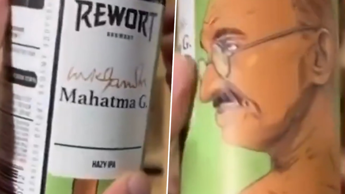 Russian Beer Can Features Mahatma Gandhi’s Image: బీర్‌ క్యాన్లపై గాంధీజీ బొమ్మ.. రష్యన్‌ కంపెనీ బరితెగింపు.. సర్వత్రా విమర్శలు (వీడియో)