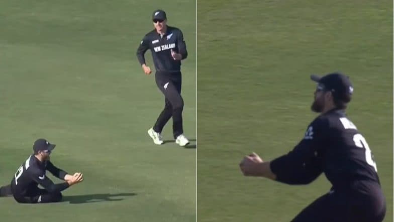 Kane Williamson Catch Video: కేన్ విలియమ్సన్ స్టన్నింగ్ క్యాచ్ వీడియో ఇదిగో, వెనకకి పరిగెడుతూ అద్భుతమైన క్యాచ్ అందుకున్న న్యూజిలాండ్ స్టార్