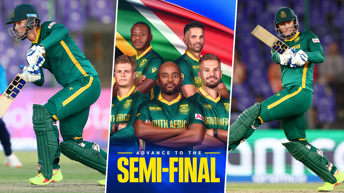 South Africa Beat England by Seven Wickets: ఇంగ్లాండ్‌తో మ్యాచ్‌లో ఈజీగా నెగ్గిన సౌతాఫ్రికా, చాంపియన్స్‌ ట్రోఫీ సెమీస్‌లో బెర్త్ ఖరారు