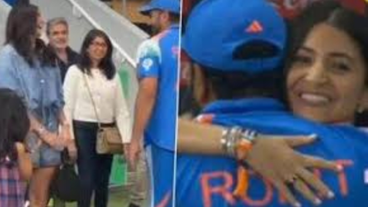 Anushka Sharma Hugs Rohit Sharma: వీడియో ఇదిగో, రోహిత్‌శర్మను హగ్ చేసుకున్న కోహ్లీ భార్య అనుష్క శర్మ, ఆమె ఎంత సింపుల్‌గా ఉంటారనే దానికి ఇది నిదర్శనం అంటున్న నెటిజన్లు